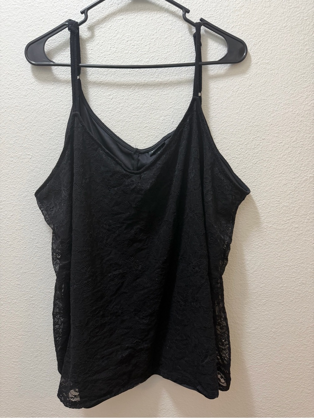 torrid Black Lace Overlay Cami Tank